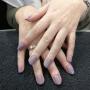 pastel purple gel manicure