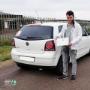 Celebrating Luca's first time pass!