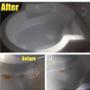 Before and after corner bathtub