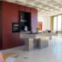 Oxblood Contemporary Kitchen