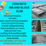 Concrete rib and block slab