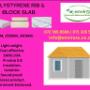 Polystyrene rib and block slab