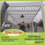 PVC Pergola Slatted top cover Value Fencing