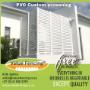 PVC fence Horizontal slats screen Value Fencing