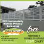 PVC screen fence horizontal slats Value Fencing