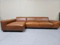 Genuine leather couch upholstery