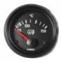 Cockpit International 150°C Gear Temperaturere Gauge, Use with VDO Sender, 12V, .250" Spade Connecti