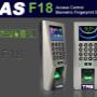 F18 Biometric Fingerprint reader for access control