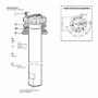 VDO Heavy Duty Ø80mm Tubular sender - 596mm