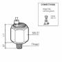 VDO Pressure switch 0.90 Bar ± 0.15 Bar