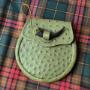 Ostrich Day sporran - olive