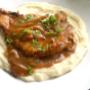 Vark tjoppies op Mash met Gravy