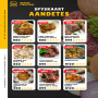 Aandetes / Voorafgekookte Maaltye Menu Weskus Straatkos