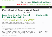 Pest Control Pros - West Coast's website