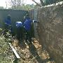 Plastering walls