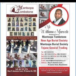 Mantsopa Tombstone Bloemfontein