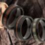 Tungsten and Wood Rings