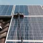 Solar panel cleaning
