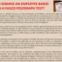 Can I dismiss a employee based on a failed polygraph test