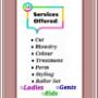 Services offered