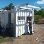 Container being turned into an office