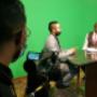 Our green screen studio in action