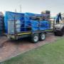 bakkie with trailer