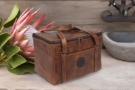 Leather vanity bag