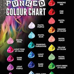 Punked Neon Hair Dye & Contact Lenses