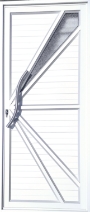 Aluminum standard front door