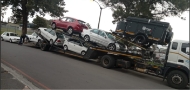 Mercedes loaded up in JHB.