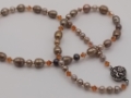 Sunlit Freshwater Pearl and Swarovski Crystal Necklace