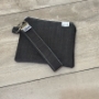 Denim Keyring Wallet and Key Fob Set