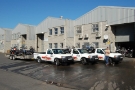 Trucks at depot Cape town