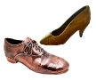 Bronzed shoes