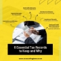 Essential tax records