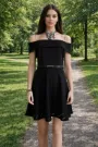 Forever New Black Bardot Fit