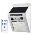 Solar Wall Light with Security Alarm and Red LED