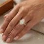 Curved pear Solitaire moissanite Engagement Ring moissanite-engagement-rings-south-africa