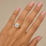 Round Split Bezel Solitaire Moissanite Engagement Ring South Africa