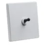 Classic White with black Toggle - 1 Lever