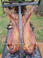 Whole lamb on the spit Pedros Asado