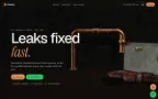 3D plumber website concept